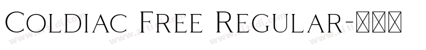 Coldiac Free Regular字体转换